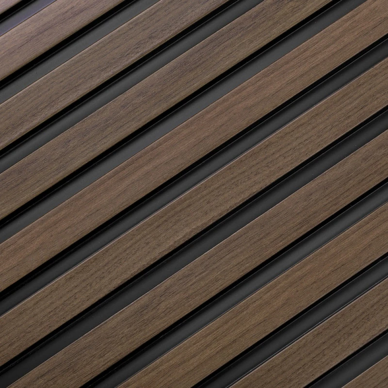 Panou Decorativ Riflat Dark Oak L0204 (270x12,1x1,2 cm) Polimer Rigid