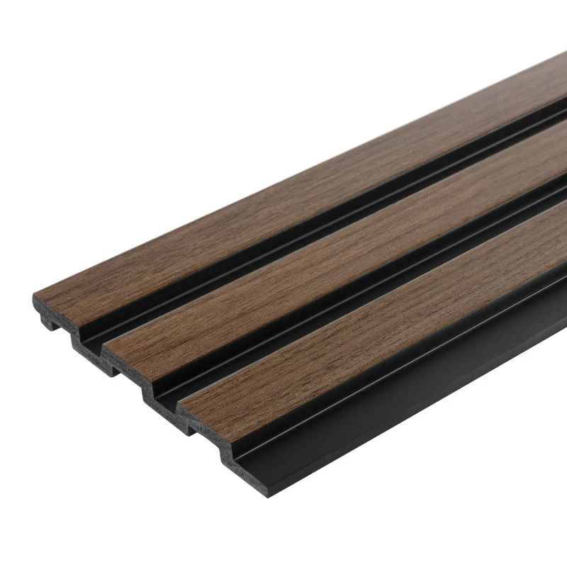 Panou Decorativ Riflat Dark Oak L0204 (270x12,1x1,2 cm) Polimer Rigid