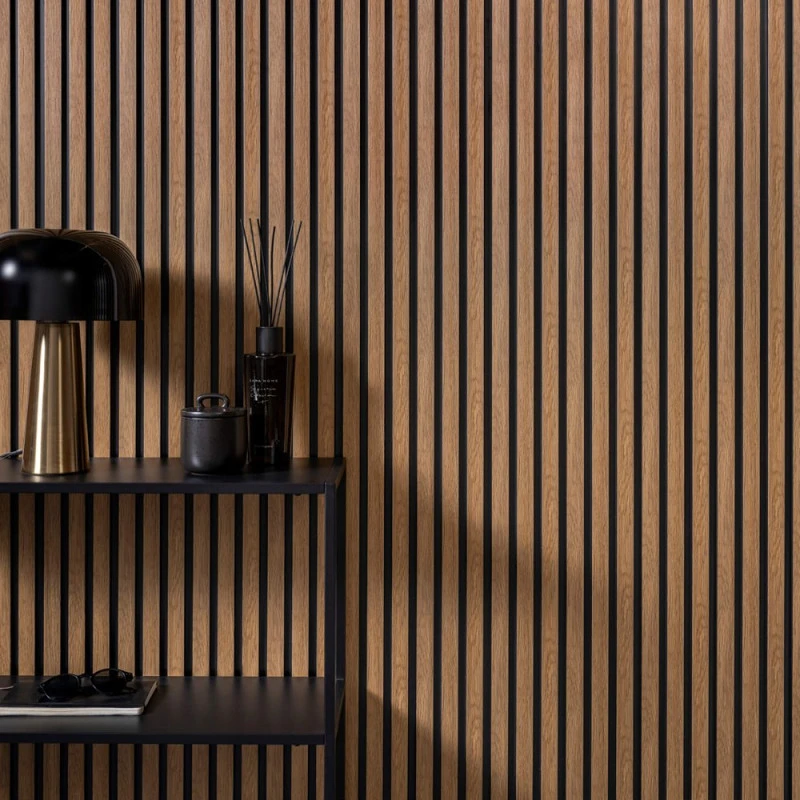 Panou Riflaj Polimer Dur 3D L0206T Lamelli Medio Classic Oak Stejar Clasic 1.2x12.1x200 cm