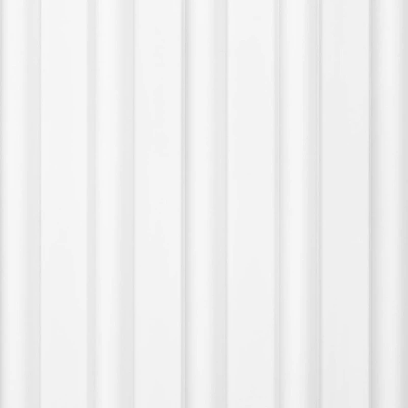 Riflaj Decorativ Alb L0301 White – Polimer Dur (270x11,5x2 cm)