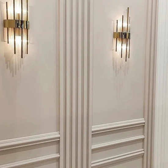 Riflaj Decorativ Alb L0301 White – Polimer Dur (270x11,5x2 cm)