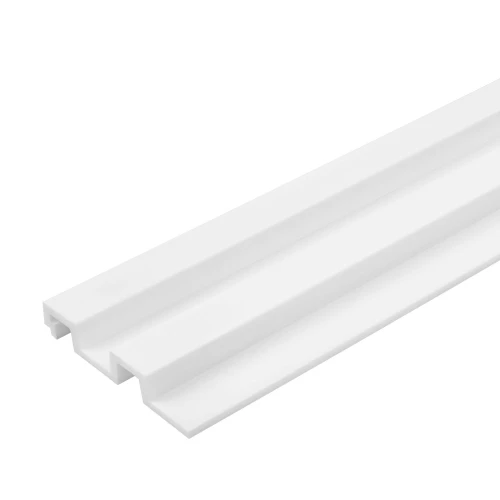 Panou Riflaj Polimer Dur 3D L0301T Lamelli Largo White Alb 2x11.5x200 cm