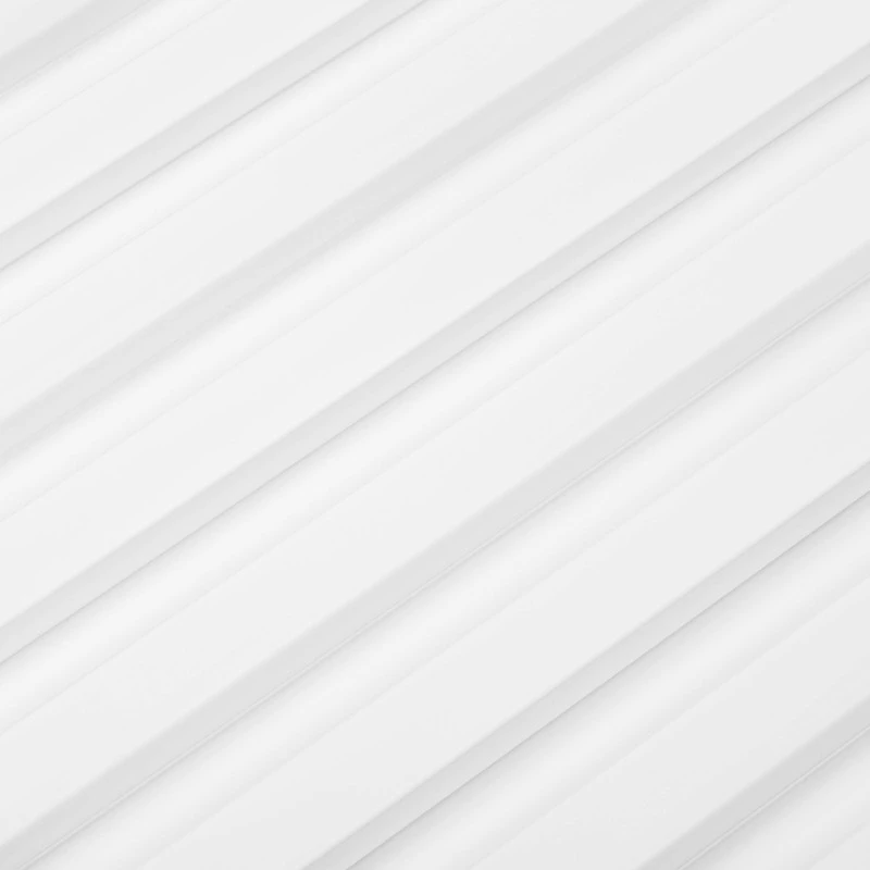 Riflaj Decorativ Alb L0301 White – Polimer Dur (270x11,5x2 cm)