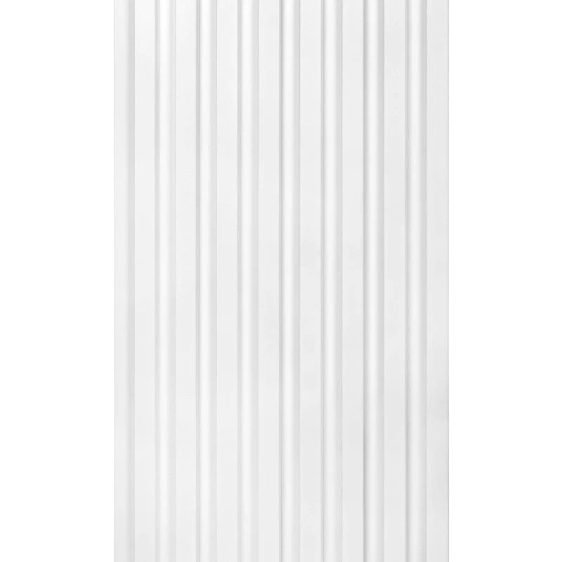 Riflaj Decorativ Alb L0301 White – Polimer Dur (270x11,5x2 cm)