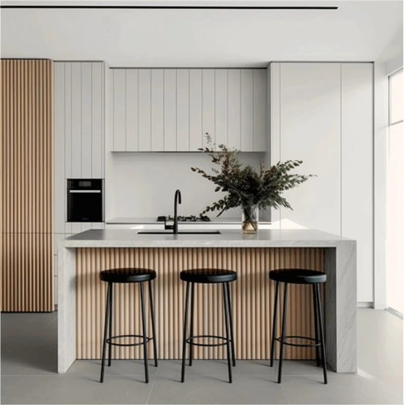 Panou Riflaj Polimer Dur WP001 Duna Alb 270x24.7 cm