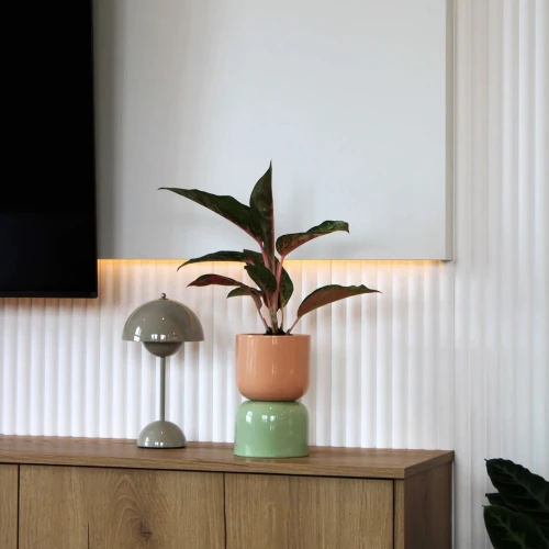 Panou Riflaj Polimer Dur WP001 Duna Alb 270x24.7 cm