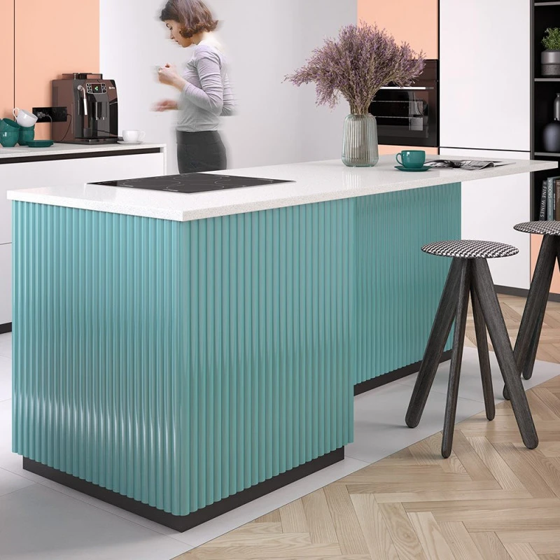  Panou Riflaj Polimer Dur WP001T Duna Alb 200x24.7 cm
