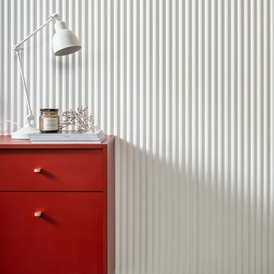 Panou Riflaj Polimer Dur WP001 Duna Alb 270x24.7 cm Panou Riflaj Polimer Dur WP001 Duna Alb 270x24.7 cm