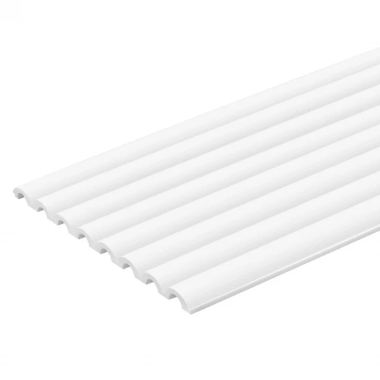 Panou Riflaj Polimer Dur WP001 Duna Alb 270x24.7 cm Panou Riflaj Polimer Dur WP001 Duna Alb 270x24.7 cm