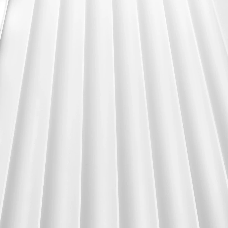 Panou Riflaj Polimer Dur WP001 Duna Alb 270x24.7 cm