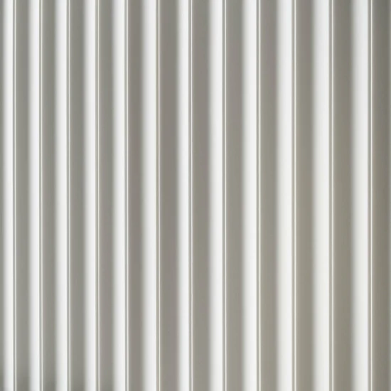 Panou Riflaj 3D Polimer Dur WP002TP Premium Lumio Alb Satinat 200x24.7x1.15 cm