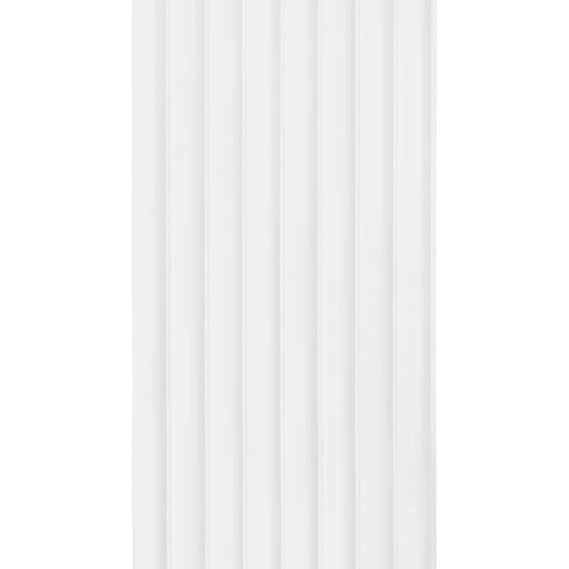 Panou Riflaj Polimer Rigid WP002 Lumio Alb 270x24,7 cm