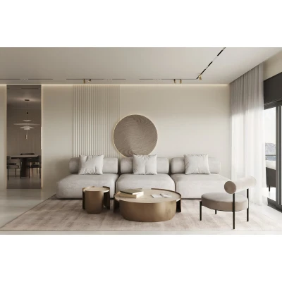 Imagine de prezentare a formei pentru Panoul 3D Riflaj Polimer Dur WP003 Vivid Triunghiular Alb 270x24,7x1,6 cm