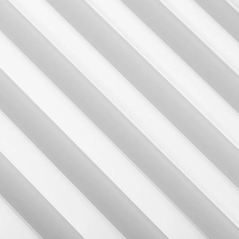 Panou 3D Riflaj Polimer Dur WP003 Vivid Triunghiular Alb 270x24,7x1,6 cm