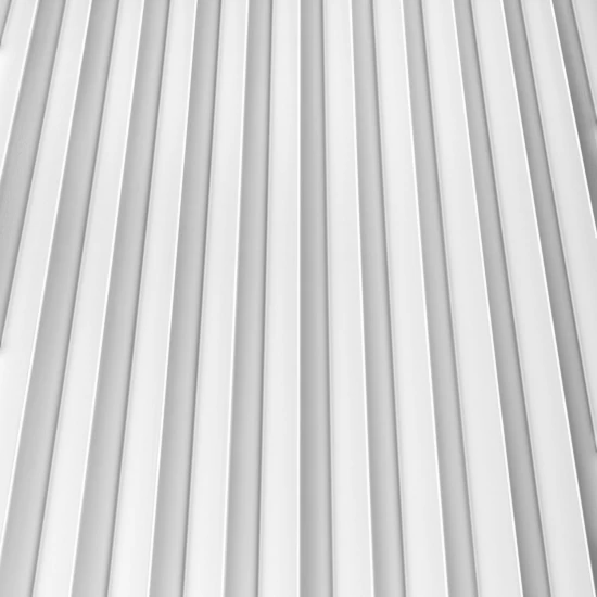 Panou 3D Riflaj Polimer Dur WP003 Vivid Triunghiular Alb 270x24,7x1,6 cm