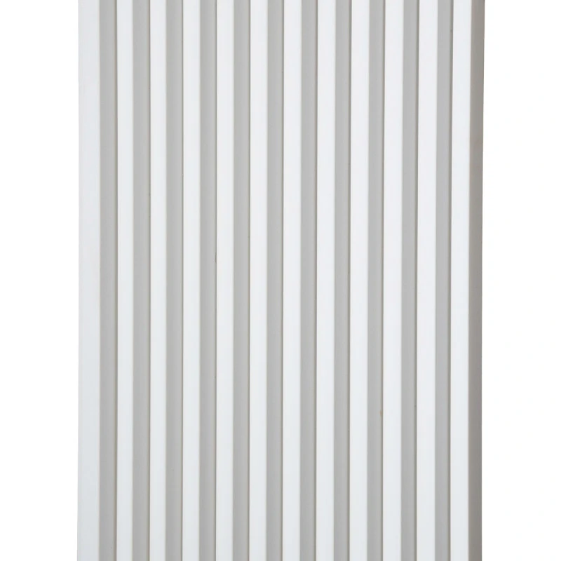 Panou 3D Riflaj Polimer Dur WP003 Vivid Triunghiular Alb 270x24,7x1,6 cm
