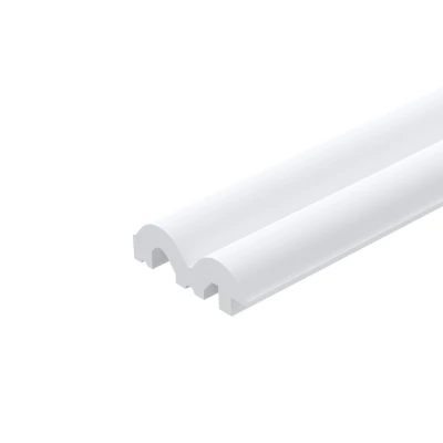 Terminatie stanga L0401LP panou riflat alb satinat duropolimer premium Sereno 270x4 cm