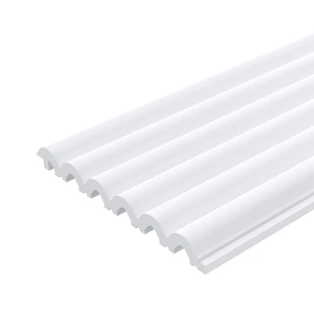 Panou riflat alb satinat duropolimer 270x12 cm L0401P Premium Sereno