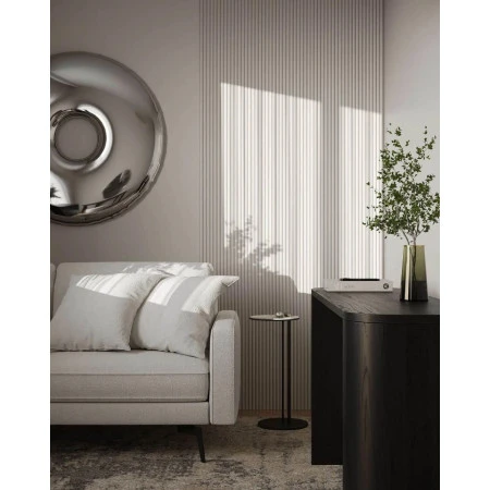 Terminatie stanga L0401LTP panou riflat alb satinat duropolimer premium Sereno 200x4 cm