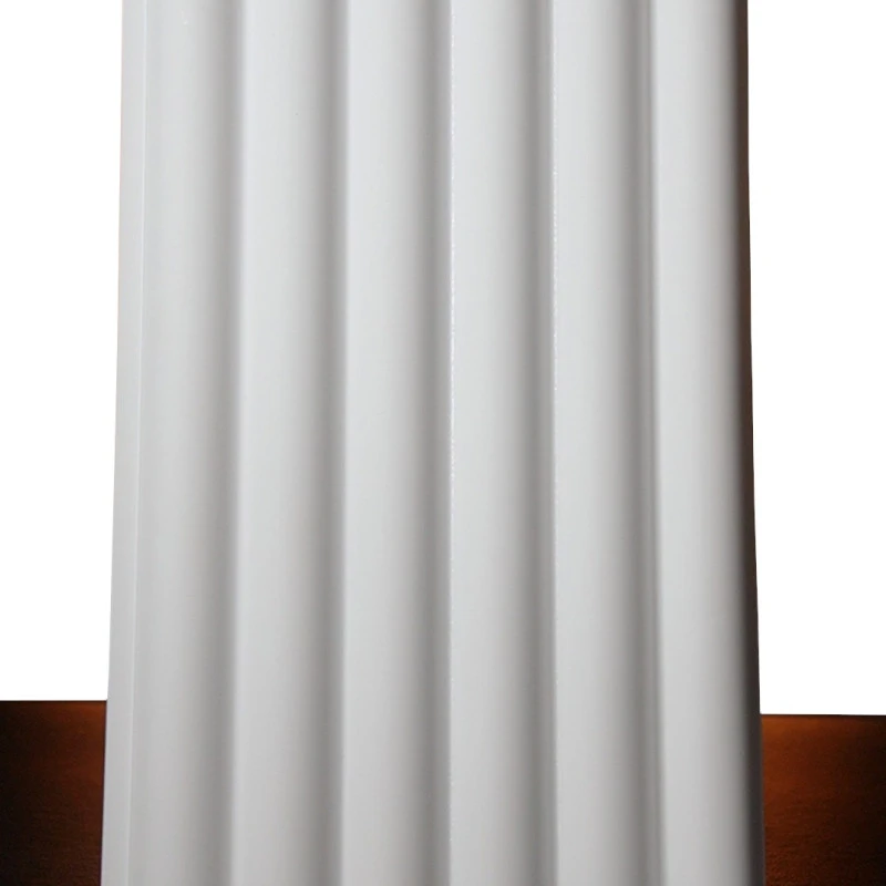 Panou riflat alb duropolimer lavabil 200x12 cm L0401T Sereno