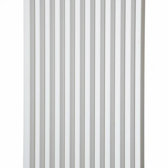 Panou Riflaj 3D Polimer Dur WP003P Premium Vivid Triunghiular Alb Satinat 270x24.7x1.6 cm