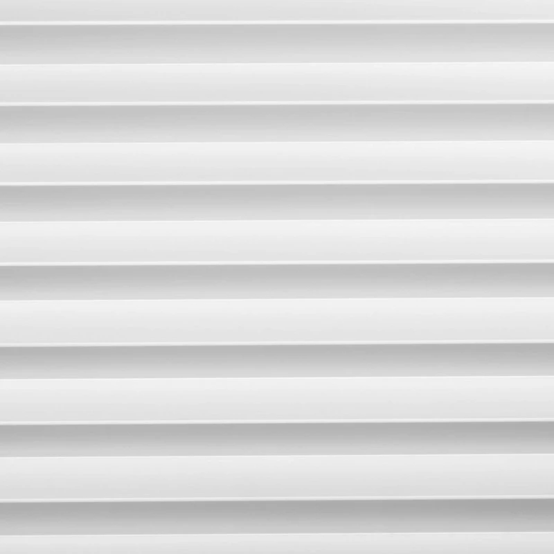 Panou Riflaj 3D Polimer Dur WP003TP Premium Vivid Triunghiular Alb Satinat 200x24.7x1.6 cm