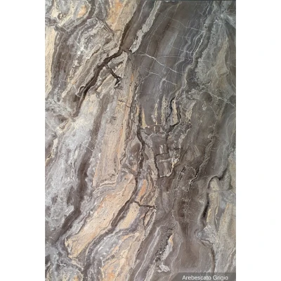 Panou Decorativ Marmură Ușoară "Arabescato Grigio" 122x244 cm Lite Stone Premier Decor