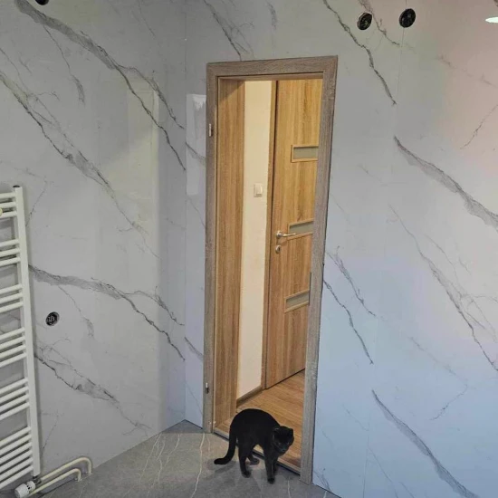 Panou Decorativ marmură ușoară Calacatta White Lite Stone 244x122