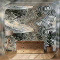 Panou Decorativ de Marmură Ușoară Lite Stone Onix Verde 122 cm x 244 cm