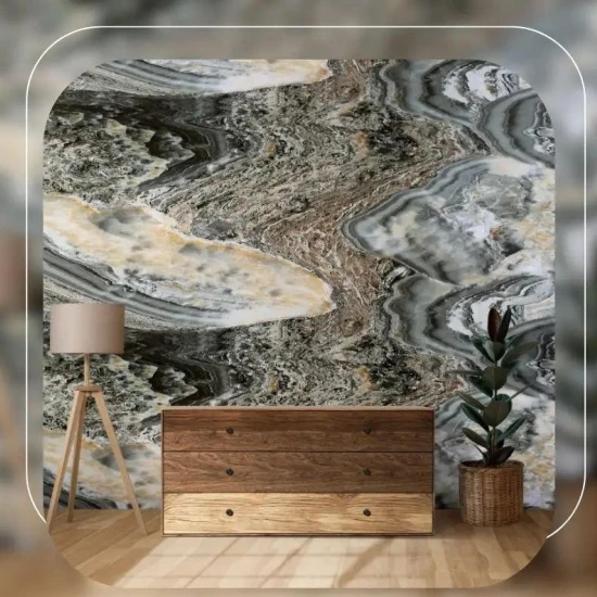 Panou Decorativ de Marmură Ușoară Lite Stone Onix Verde 122 cm x 244 cm