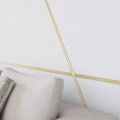 Platbanda inox aurie periat 20 mm x 0.6 mm x 2700 mm
