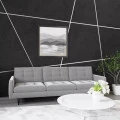 Platbanda crom brushed, 50x2700x0.6 mm, inox, profil decorativ