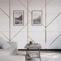 Platbanda cupru brushed, 15x2700x0.6 mm, inox, profil decorativ