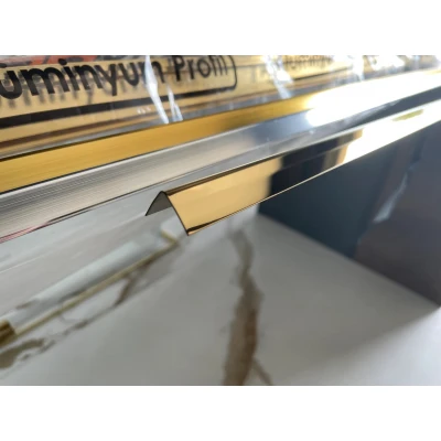 Profil colt aplicat,inox,auriu oglinda,20x20x2700 mm Premier Decor