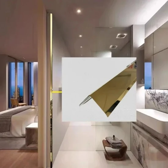 Coltar inox 20x20 mm auriu lucios 2700 mm - Profil tip L tesit