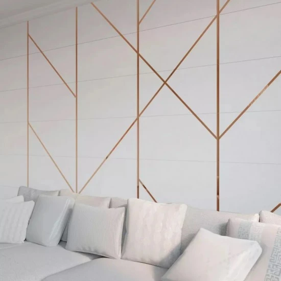 Platbanda cupru oglinda, 15x2700x0.6 mm, inox, profil decorativ