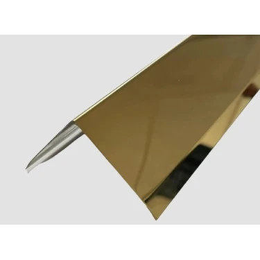 Profil tip cornier cu laturi tesite, auriu oglinda 30x30 mm, lungime 2700 mm, grosime 0.6 mm Premier Decor