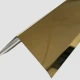 Profil tip cornier cu laturi tesite, auriu oglinda 30x30 mm, lungime 2700 mm, grosime 0.6 mm