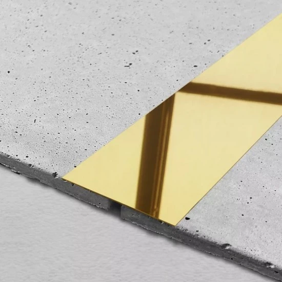 Platbanda Inox Auriu Lucios 100mm x 0.6mm x 2700mm