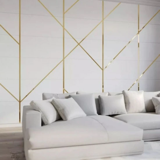 Platbanda Inox Auriu Lucios 100mm x 0.6mm x 2700mm