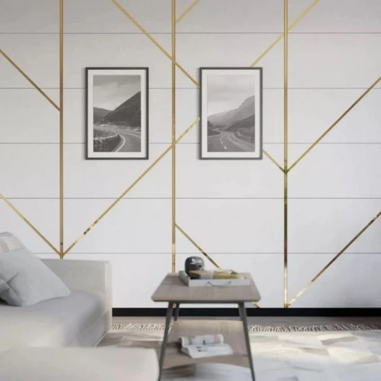 Platbanda Inox Auriu Lucios 100mm x 0.6mm x 2700mm