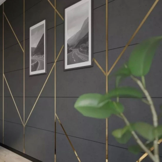 Platbanda Inox Auriu Lucios 100mm x 0.6mm x 2700mm