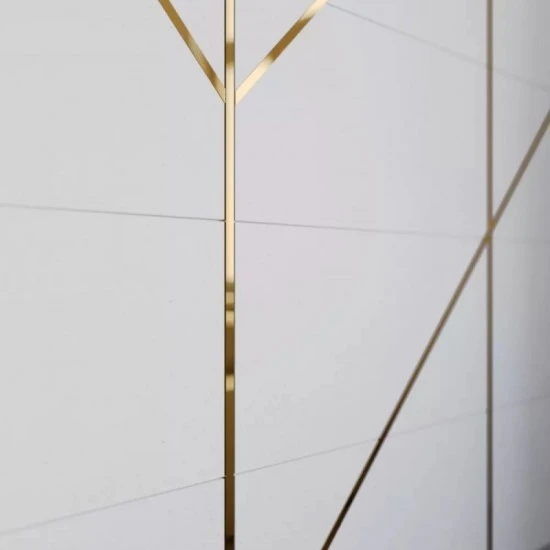 Platbanda Inox Auriu Lucios 100mm x 0.6mm x 2700mm