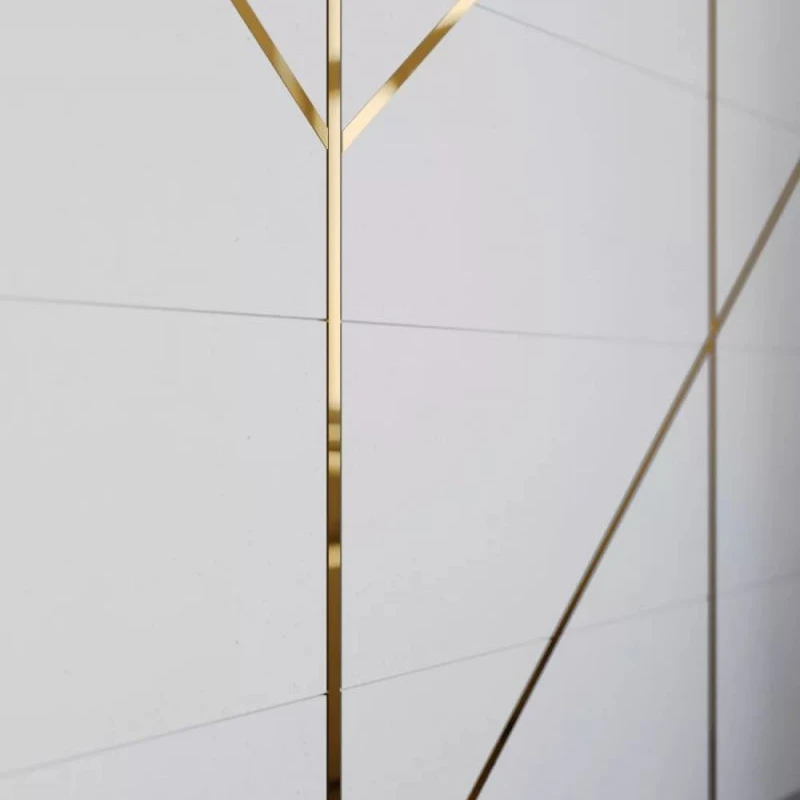 Platbanda Inox Auriu Lucios 100mm x 0.6mm x 2700mm