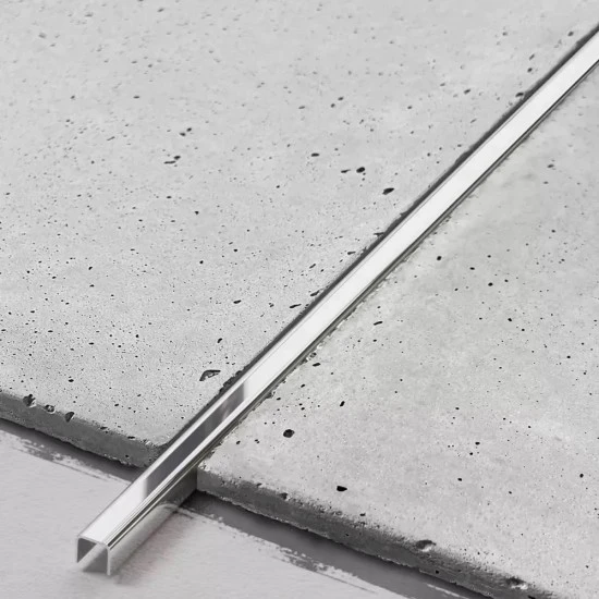 Profil U inox 15x9x2700 mm crom lucios