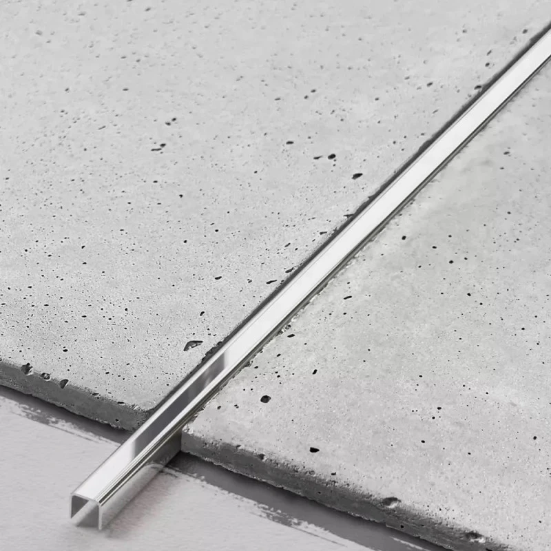 Profil U inox 15x9x2700 mm crom lucios
