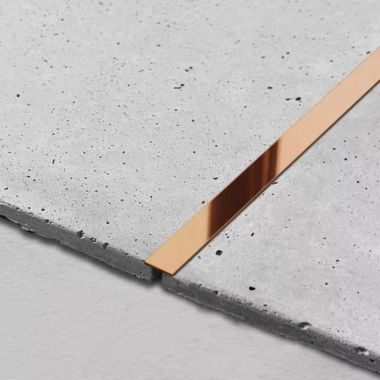 Platbanda cupru oglinda, 15x2700x0.6 mm, inox, profil decorativ