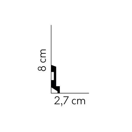 Plinta MD024 8 X 2.7 X 200 cm, Mardom Decor