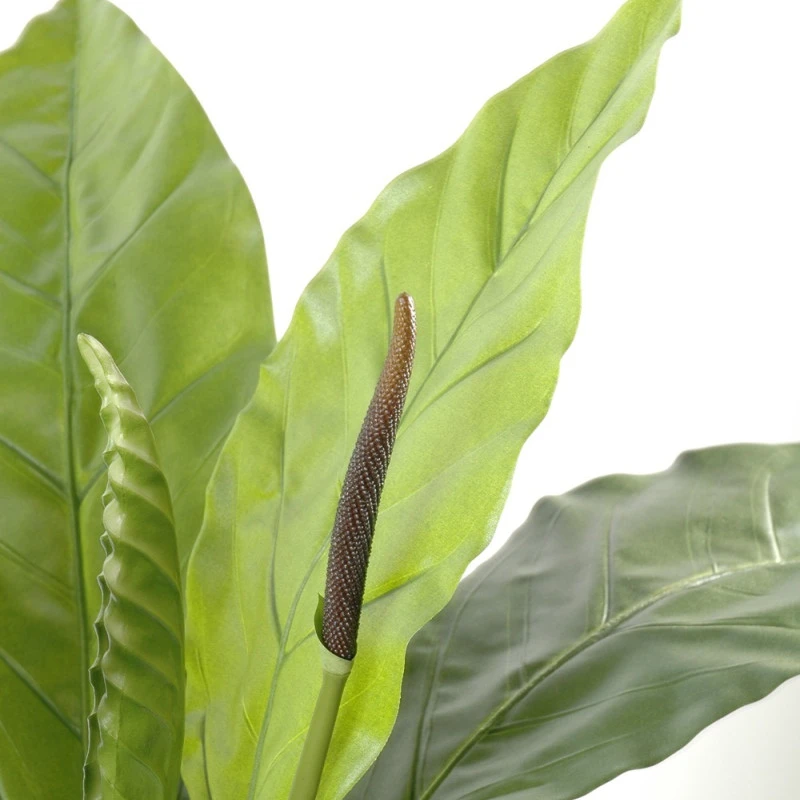 Anthurium artificial Jungle King, 130 cm, latime 100 cm, trunchi fibra de sticla