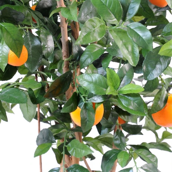 Copac artificial verde, portocal cu ghiveci, 150 cm